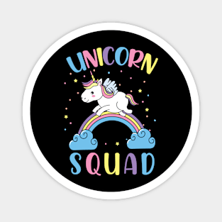 Unicorn Squad Cute Unicorn Rainbow Magnet